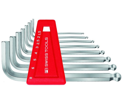 Набор штифтовых ключей HEX PB Swiss Tools PB 212.H-8 со сферической головкой 8 шт.