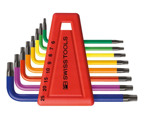 Набор штифтовых ключей TORX PB Swiss Tools PB 410.H 6-25 RB 8 шт.