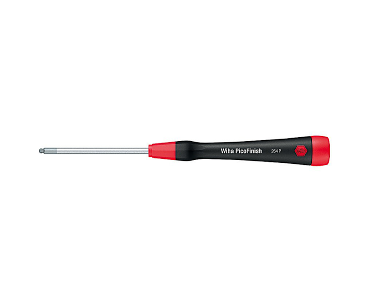Отвертка Wiha PicoFinish HEX 264P Zoll 00542, 42441 7/64 x 60 дюймовая внутренний шестигранник со сферической головкой