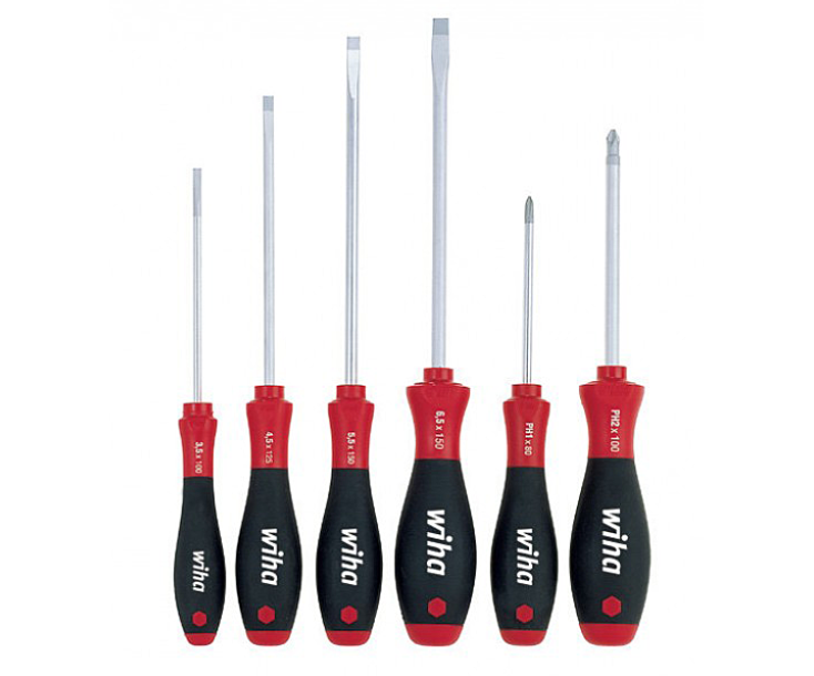 Набор отверток Wiha SoftFinish 302 ZK6 SO 07153 шлиц Pozidriv