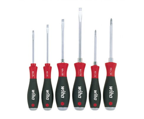 Набор ударных отверток Wiha SoftFinish 530 ZK6 21251 шлиц Pozidriv шестигранное жало