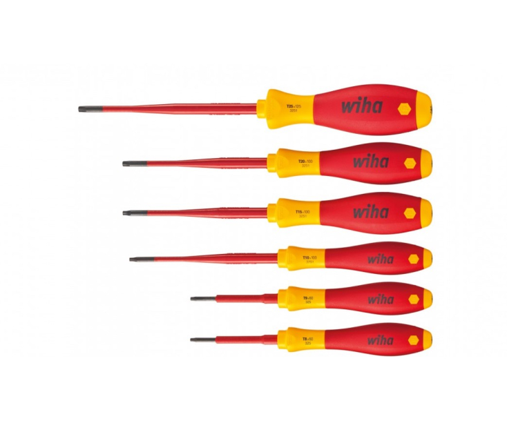 Набор отверток TORX TR Wiha SoftFinish electric SlimFix 3251 TR K6 41245