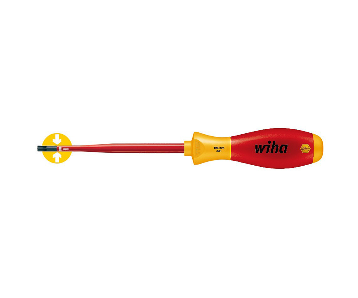 Отвертка Wiha SoftFinish electric slimFix TORX 3251 36540 T27 x 125 торкс