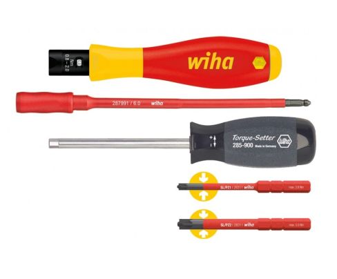 Профессиональный стартовый набор инструментов Wiha slimTorque VDE 2872 S3 38074, 5 предметов