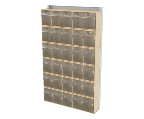 Стойка бежевая настенная Стелла-техник 402-00-00-06-B (610х40х1000)