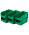 Пластиковый ящик Стелла-техник V-1-К6-зеленый , комплект 6 штук