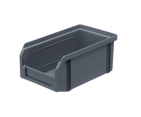 Пластиковый ящик Стелла-техник V-1-серый 171х102х75мм, 1 литр