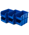 Пластиковый ящик Стелла-техник V-2-К6-синий , комплект 6 штук