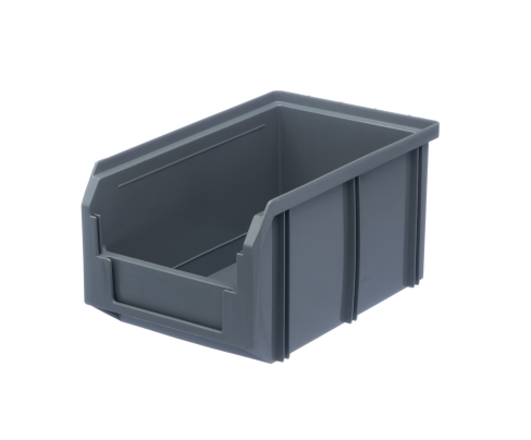 Пластиковый ящик Стелла-техник V-2-серый 234х149х121мм, 3,8 литра