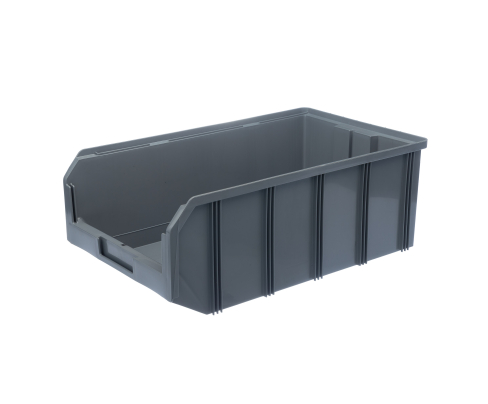 Пластиковый ящик Стелла-техник V-4-серый 502х305х186мм, 20 литров