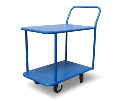 Тележка платформенная Стелла-техник КП-2-М-200-К , 2-х ярусная, 700х1200мм, металл