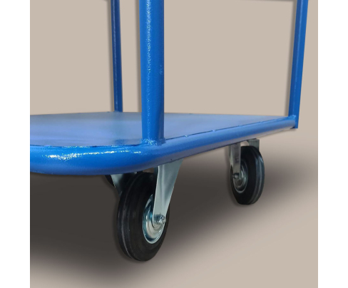 Тележка платформенная Стелла-техник КП-2-М-5-8-125-К  , 2-х ярусная, 500х800мм, металл