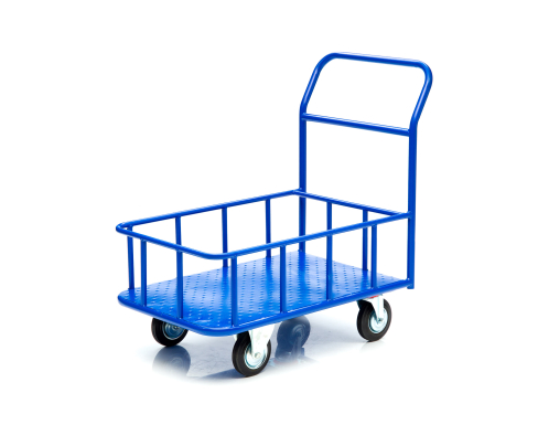 Тележка платформенная Стелла-техник КПБ-300-125-К , с бортом, 600х900мм