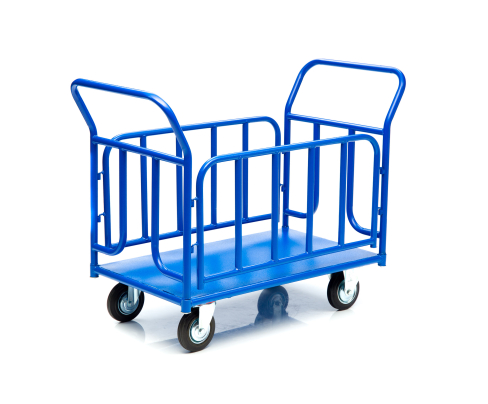 Тележка платформенная Стелла-техник КПО-500Т-200-И , с бортами, 800х1200мм