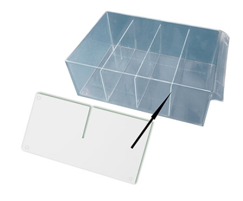 Перегородка короба Стелла-техник С-501-А-поперечная , прозрачная