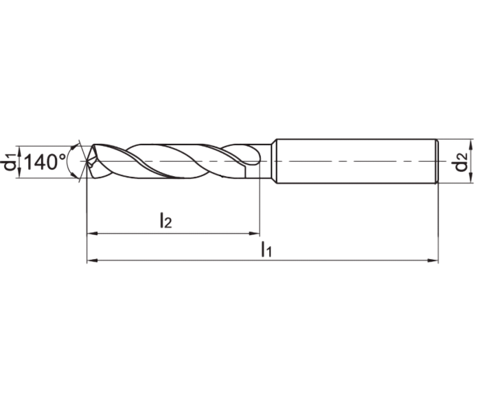 Сверло SPA5SF1090 D10,90x71L=118SD12 Werks W.10,90-5D-E12