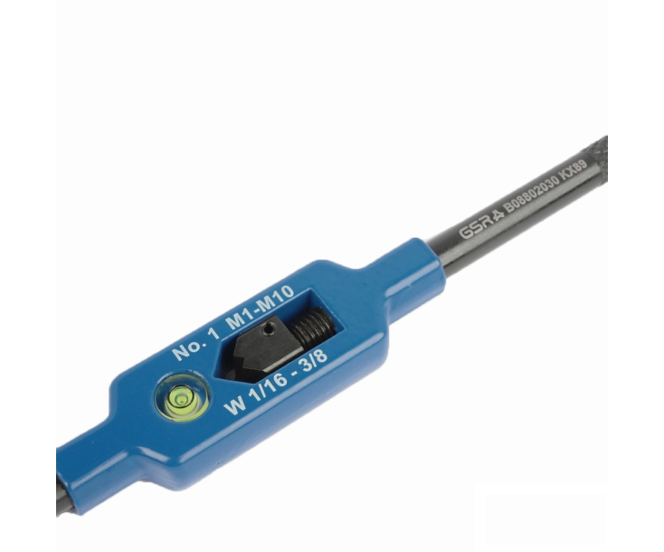 Вороток Нр. 4 стальной, Silver с уровнем Werks W.13992