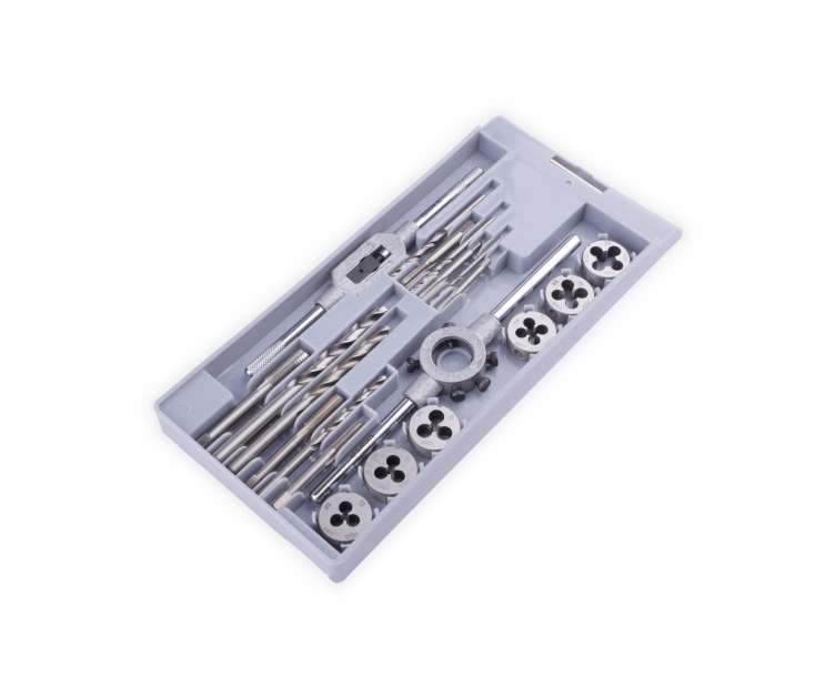 20-пр. Набор метчиков, плашек, свёрл M3 - M12 HSS Werks W.1412100