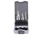 Набор ступенчатых свёрл 4-12  4-20  6-30 mm, HSSE, винтовое Werks W.8020260