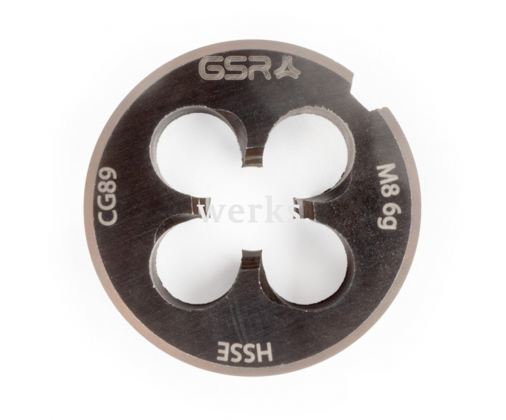 Плашка 25x9 B HSSE-VAP M 8 Silver Werks W.14550