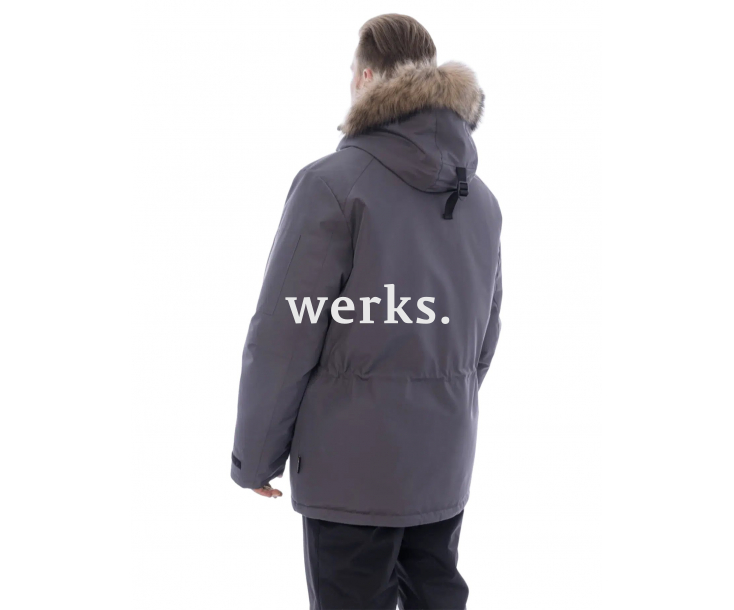 Зимняя куртка-парка Brodeks KW 204 серый с опушкой (XL)