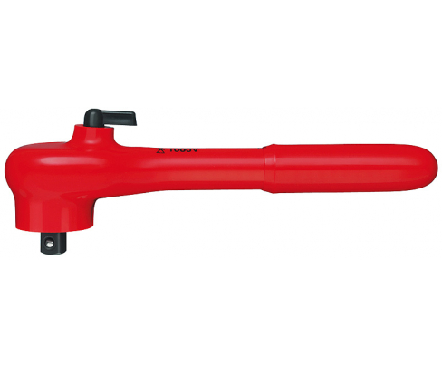 Ключ трещоточный с внешним присоединительным квадратом 3/8" VDE изолированный Knipex KN-9831