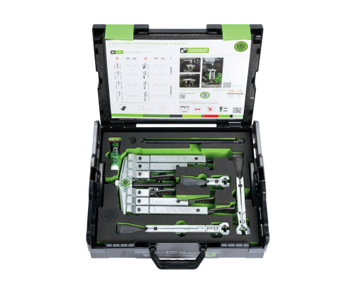 Универсальный двух- и трёхзахватный съёмник с узкими захватами в наборе KUKKO K-2030-10-S