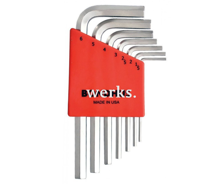 Набор штифтовых ключей HEX Bondhus 16292 коротких 7 предметов