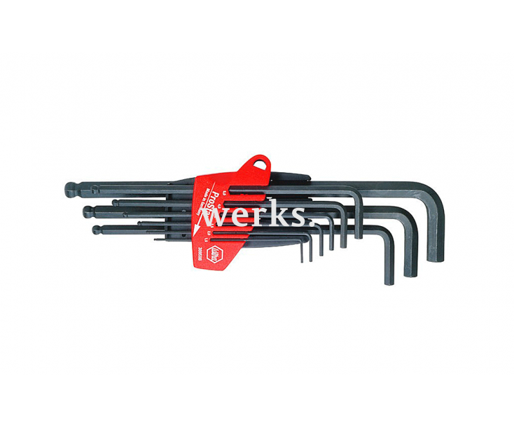 Набор шестигранных штифтовых ключей со сферической головкой Wiha ProStar 369 S9B 07186 9 предметов