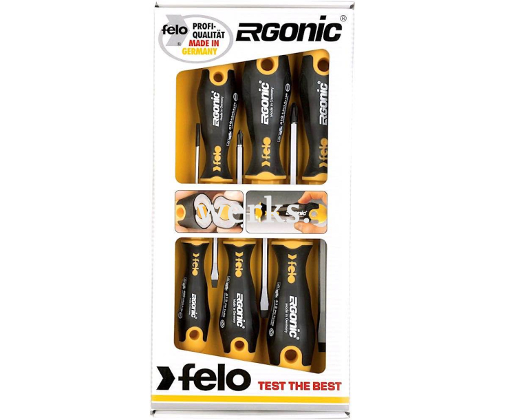 Набор шестигранных отверток Felo Ergonic SL PZ 6 предметов 41096248