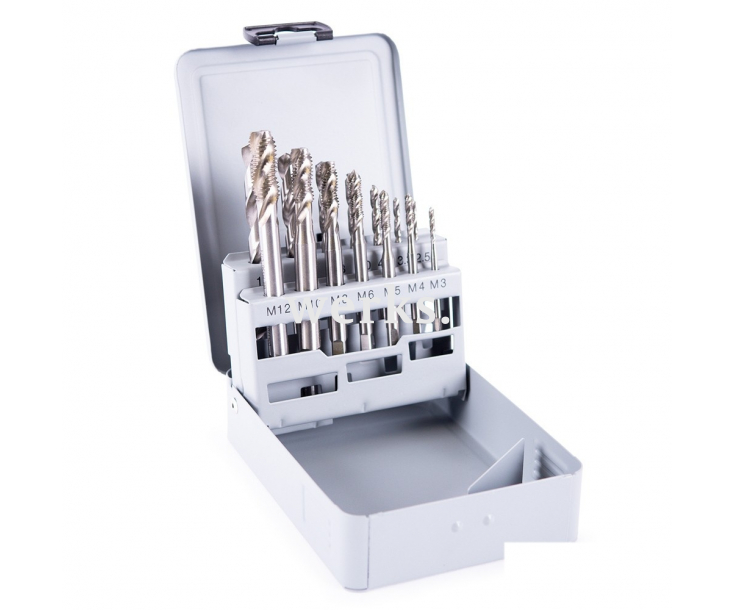 14-пр. Набор машинных метчиков Form RSP35° HSSG M3-M12 + свёрла Werks W.16606036