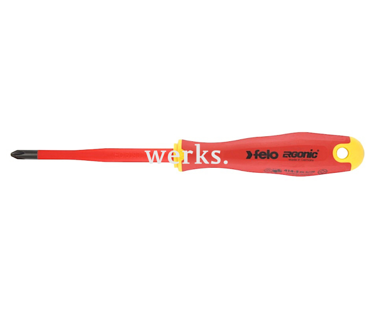 Отвертка крестовая Phillips диэлектрическая E-Slim Felo Ergonic серия 414 PH1 x 80 41419290