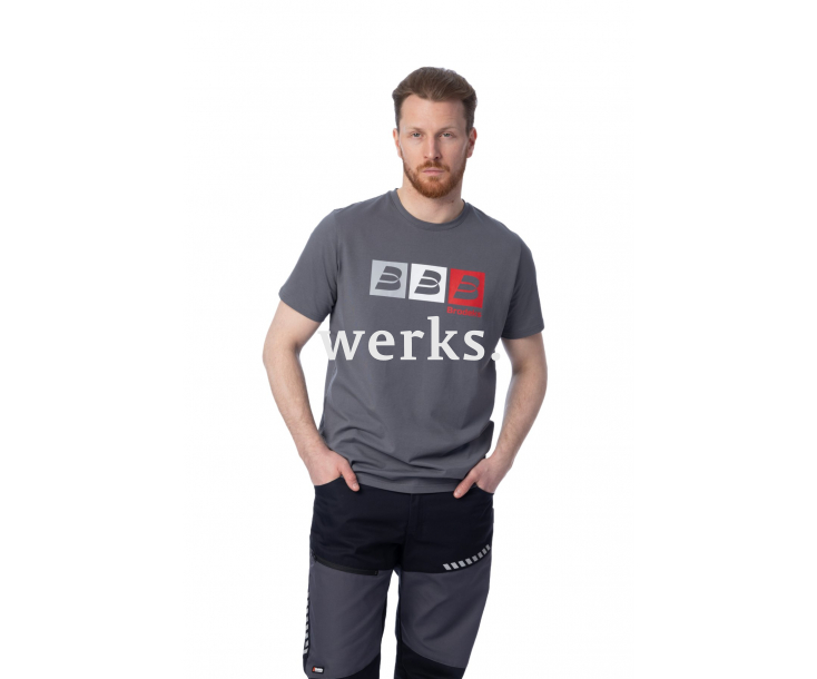 Футболка Brodeks KS705 серый (L)