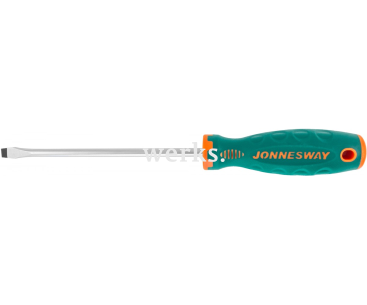Отвертка шлицевая SL8 х 175 Jonnesway ANTI-SLIP GRIP D71S8175