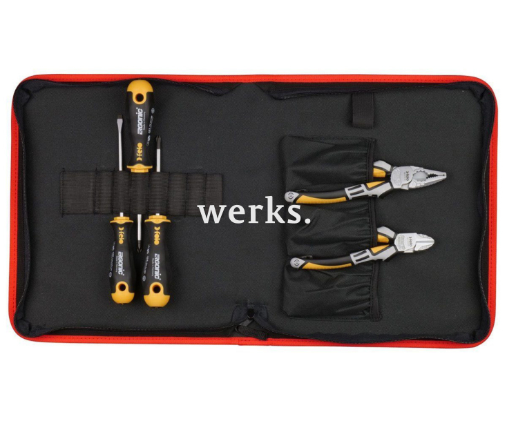 Набор отверток Felo Ergonic SL PH PZ с плоскогубцами и бокорезами в сумке 5 предметов 40090504