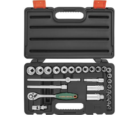 Набор торцевых головок с трещоткой 3/8"DR Super Tech, 26 предметов Jonnesway S68H3126S
