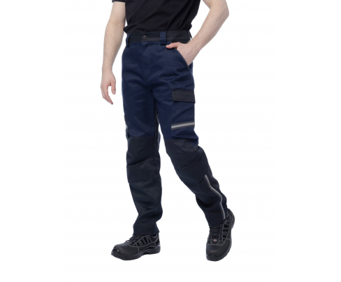 Брюки сварщика Brodeks FS38-01 т.синий/черный (48)