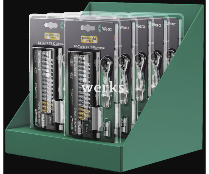 Дисплей для вертикальной выкладки и выкладки на прилавок BC BR 30 Universal + 8001 A ¼