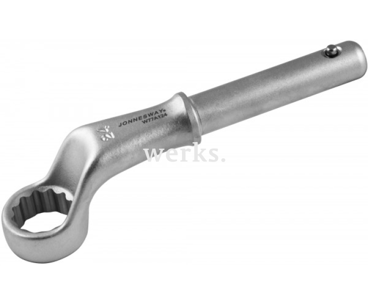 Ключ накидной усиленный 24 мм d18.5/180 мм Jonnesway W77A124