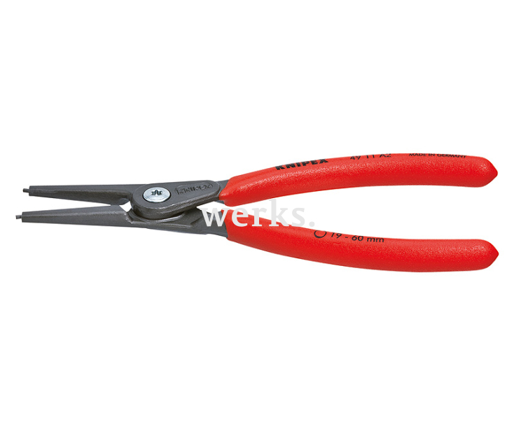 Прецизионные щипцы для внешних стопорных колец на валах Knipex KN-4911A2