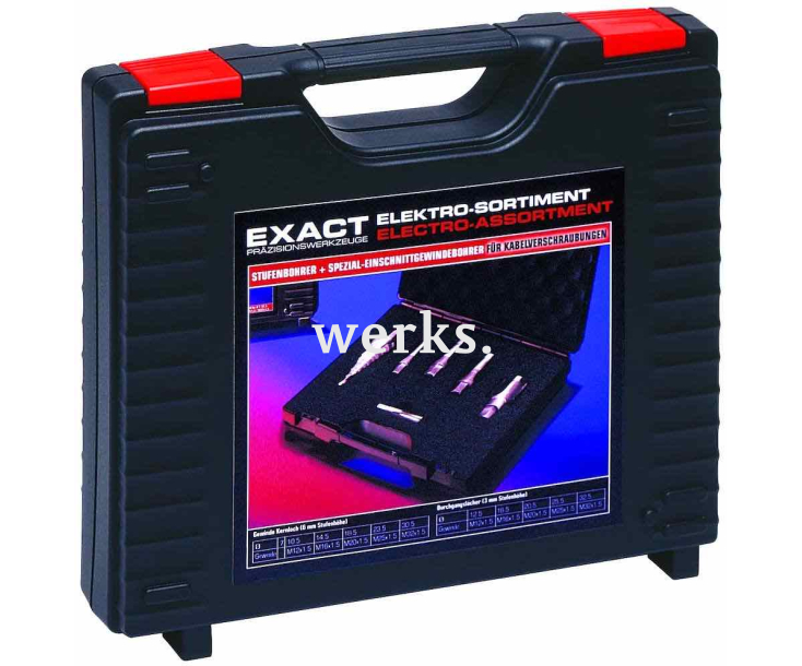 Набор электрика для нарезания мелкой метрической резьбы Mf12x1,5 - Mf32x1,5 Exact GQ-05979 6 предметов