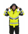 Зимняя сигнальная куртка Brodeks KW216 желтый/черный (XXL)