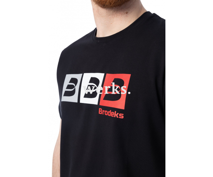 Рубашка поло Brodeks KS721 черный (XXL)