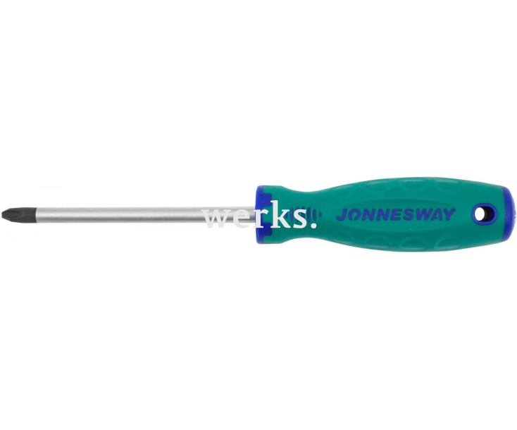 Отвертка крестовая Phillips PH3 x 125 Jonnesway ANTI-SLIP GRIP D71P3125