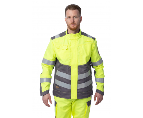 Мультизащитная куртка Brodeks MS28-61 желтый/серый (XXXXL)