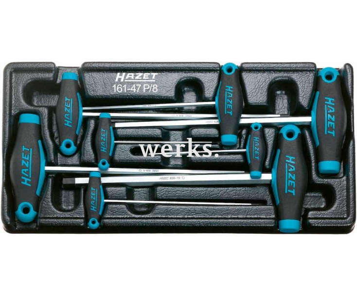 Набор прецизионных отверток-торцовых ключей HEX Nut Hazet 7 предметов 807/7