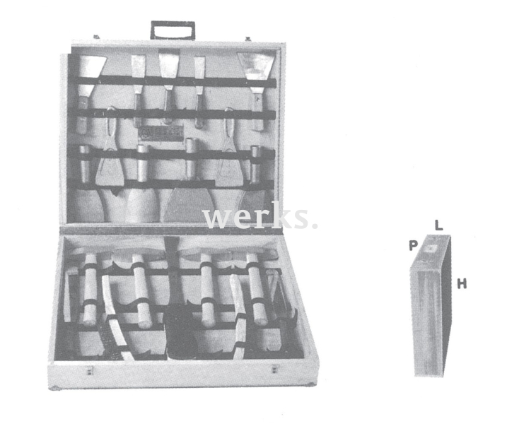 Набор искробезопасного инструмента №1 в кейсе, серия 600 Metalminotti 600-1000