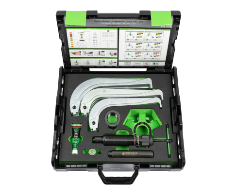 Гидравлический съёмник  с самоцентрирующимися захватами, набор 