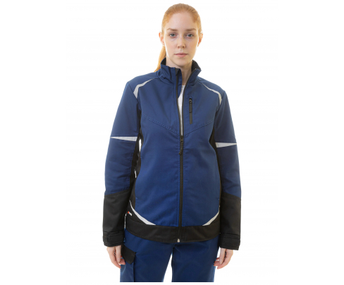 Женская летняя куртка Brodeks KS228 синий/черный (XXXL)