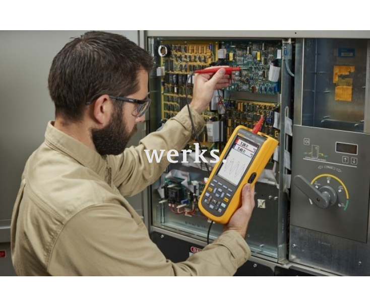 Осциллограф-мультиметр цифровой Fluke 124B/EU 4755731